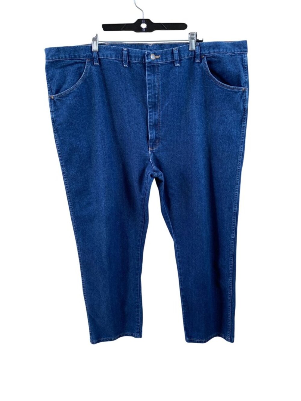 Wrangler Authentic Mens Premium Quality Jeans 48x30 Blue Denim Cotton Blend